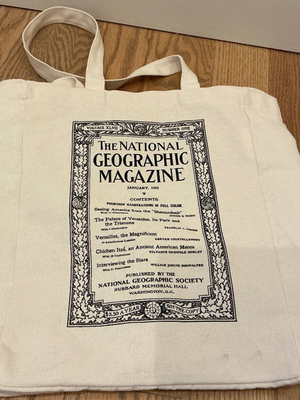 National Geographic Magazine Canvas Tote